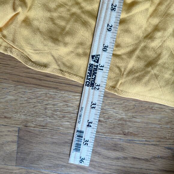 Ces Femme Pleated High Waist Skirt Mustard Medium‎ - Picture 5 of 6